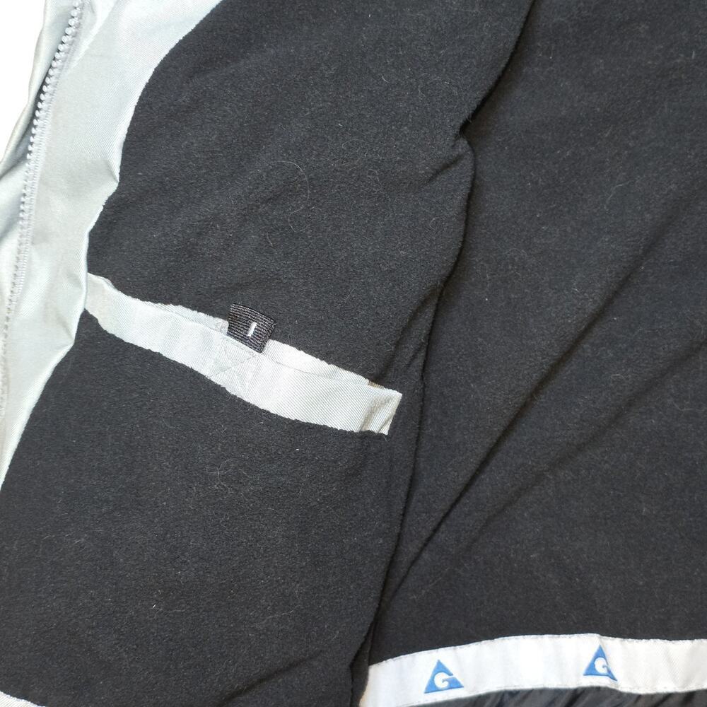 Vintage Gerry Ski Jacket Men’s Medium Blue Gray Hooded 90s Y2K Snowboarding Coat - Picture 12 of 16